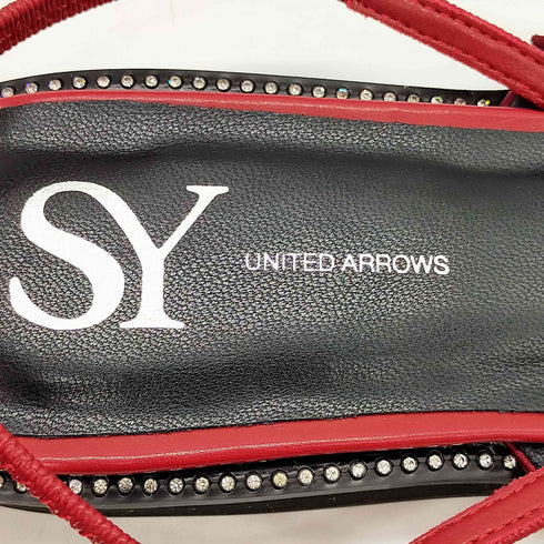 ユナイテッドアローズ UNITED ARROWS SY マルチリボンバックベルト ポインテッドトゥ パンプス レディース 23 1/2