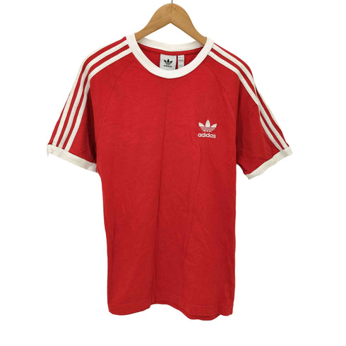アディダスオリジナルス adidas Originals Adicolor Classics 3-Stripes Tee トレフォイルロゴ 刺繍 リンガー Tシャツ メンズ JPN:M