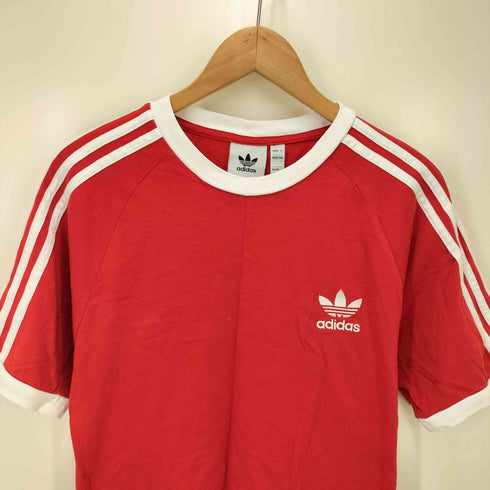 アディダスオリジナルス adidas Originals Adicolor Classics 3-Stripes Tee トレフォイルロゴ 刺繍 リンガー Tシャツ メンズ JPN:M