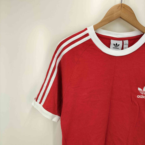 アディダスオリジナルス adidas Originals Adicolor Classics 3-Stripes Tee トレフォイルロゴ 刺繍 リンガー Tシャツ メンズ JPN:M
