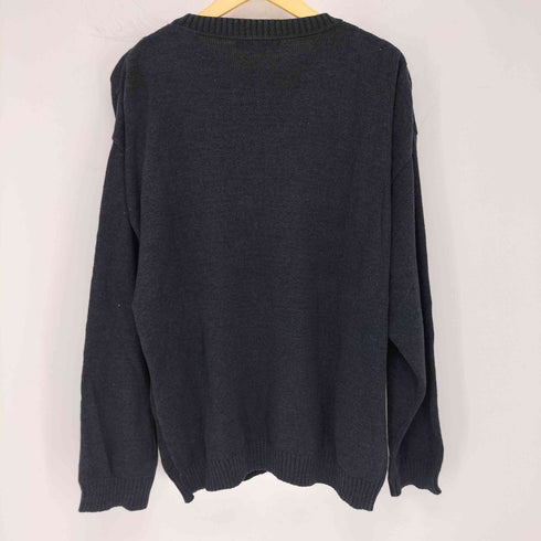 90S MADE IN USA コットン ダイヤ柄 クルーネックニット メンズ import:XL