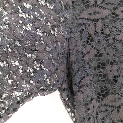 トッコクローゼット tocco closet ボウタイリボン 配色 フラワーレース ワンピース レディース JPN:M