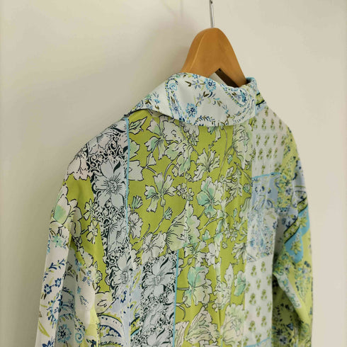 ザラ ZARA ペーズリー柄 シルキー シャツ ブラウス レディース import:XS