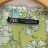ザラ ZARA ペーズリー柄 シルキー シャツ ブラウス レディース import:XS
