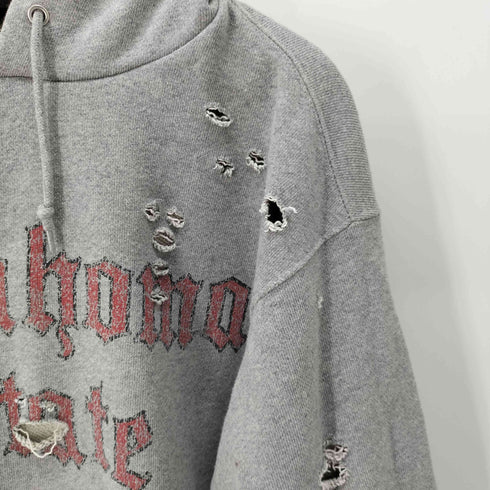 フリークスストア FREAKS STORE 23AW 15oz HEAVY WEIGHT フーディー OKLAHOMA ダメージ加工 ヘビーウェイト スウェットパーカー メンズ import:L