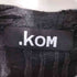 ドットコム .KOM S/S カットアウトダメージ加工Tシャツ レディース