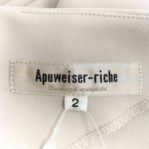アプワイザーリッシェ Apuweiser riche 洗えるシアーペプラムキャミ付ブラウス レディース JPN:2