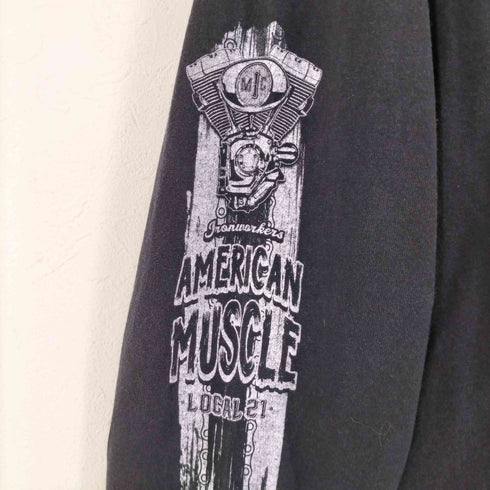 ベイサイド BAYSIDE 00s 2004 USA製 AMERICAN MUSCLE 両面プリント ロングスリーブTシャツ メンズ 2XL