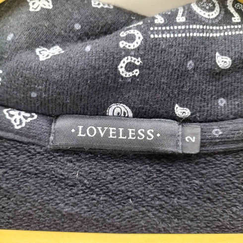 ラブレス LOVELESS ペイズリー柄 Wジップ パーカー メンズ 2