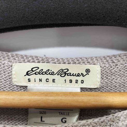 エディーバウアー Eddie Bauer 花柄刺繍 総リネン ベスト レディース import:L