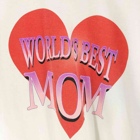 フルーツオブザルーム FRUIT OF THE LOOM world's best MOM プリントTシャツ メンズ import:XL