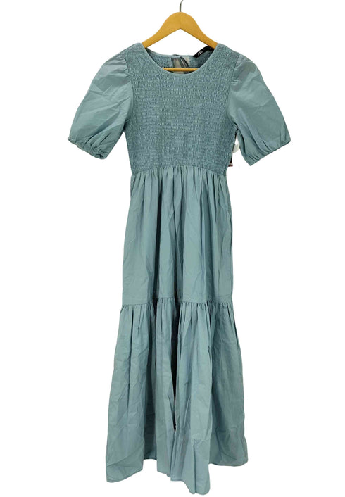 ザラ ZARA パフスリーブシャーリングワンピース レディース import:XS