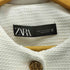 ザラ ZARA Cropped Buttoned Textured Jacket 金ボタン レディース import:M