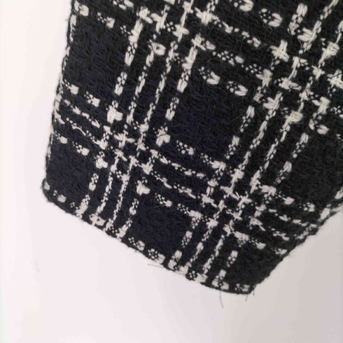 ザラ ZARA Textured Weave Quilted Jacket 中キルティング ツイードジャケット レディース import:S