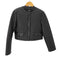 ザラ ZARA エコレザーノーカラーキルティングジャケット レディース import:M