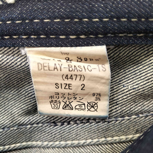 DELAY by win&sons Y2K ブーツカット デニム パンツ メンズ JPN:2