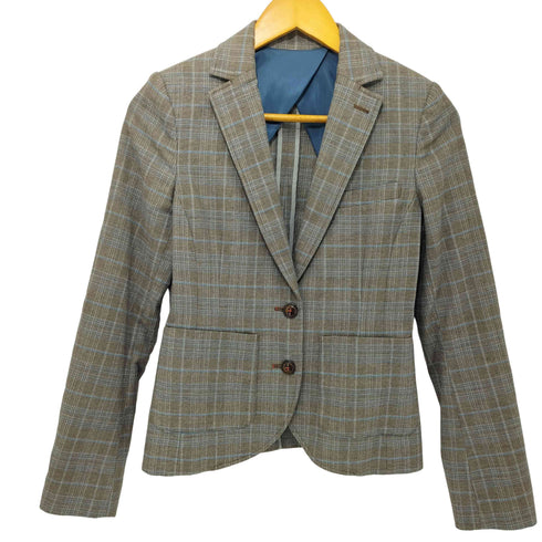 ダブルスタンダードクロージング DOUBLE STANDARD CLOTHING イタリア製 2Bシングル テーラードジャケット エルボーパッチ レディース JPN:36
