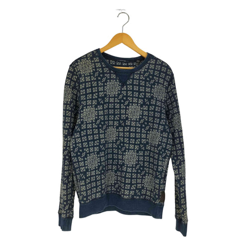 スコッチアンドソーダ SCOTCH&SODA 総柄 コットンクルーネックスウェット メンズ import:M