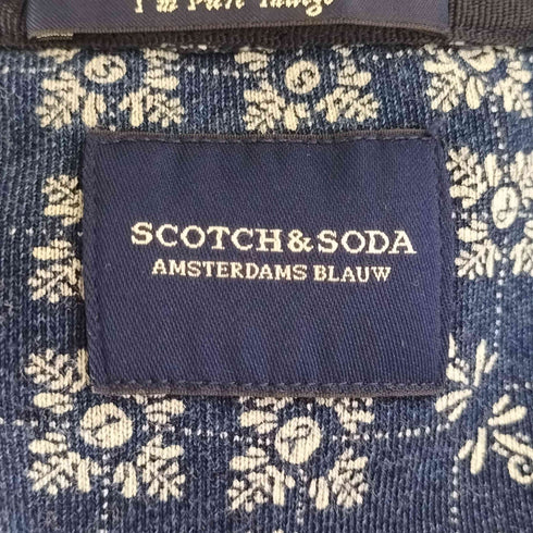 スコッチアンドソーダ SCOTCH&SODA 総柄 コットンクルーネックスウェット メンズ import:M