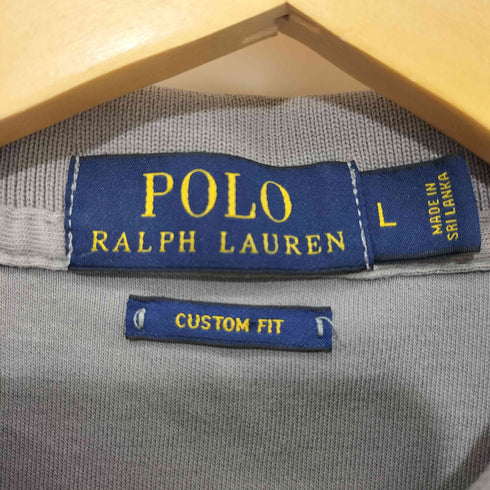 ポロラルフローレン POLO RALPH LAUREN CUSTOM FIT ボックスシルエット 短丈 S/S ポニー刺繍 ポロシャツ メンズ import:L
