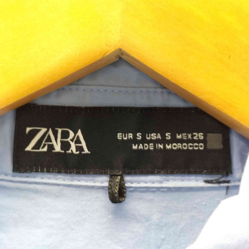 ザラ ZARA エンブロイダリーフラワーシャツ レディース import:S