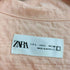 ザラ ZARA シアサッカー オープンカラー 開襟 半袖シャツ メンズ import:L