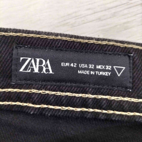 ザラ ZARA フレアフィットジーンズ サイドジッパー メンズ US:32-33