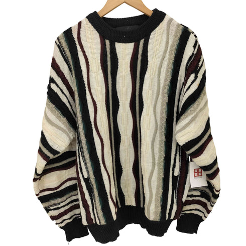 ARNALDO BASSINI クルーネック プルオーバー 3D ニット メンズ import:M