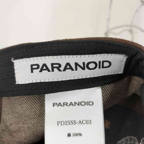 パラノイド PARANOID 25SS WASHED DENIM CAP メンズ