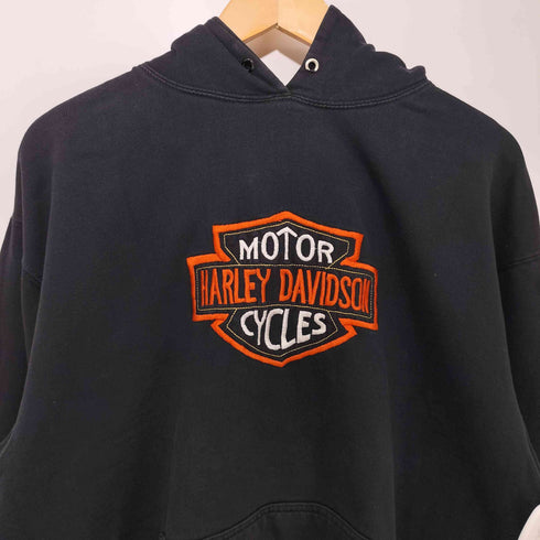 NorthCrestボディ HARLEY-DAVIDSONロゴ刺繍 プルオーバーパーカー メンズ import:L