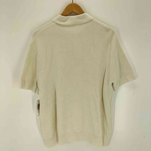 ザラ ZARA パールニットジッパーポロシャツ メンズ import:M
