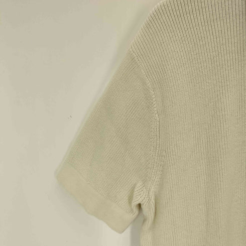 ザラ ZARA パールニットジッパーポロシャツ メンズ import:M