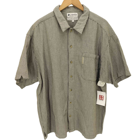 コロンビア Columbia インド製 チェック レギュラーカラー S/S シャツ メンズ import:L