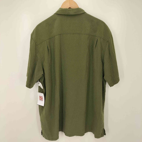 コロンビア Columbia メタルボタン チェック レギュラーカラー S/S シャツ メンズ import:L