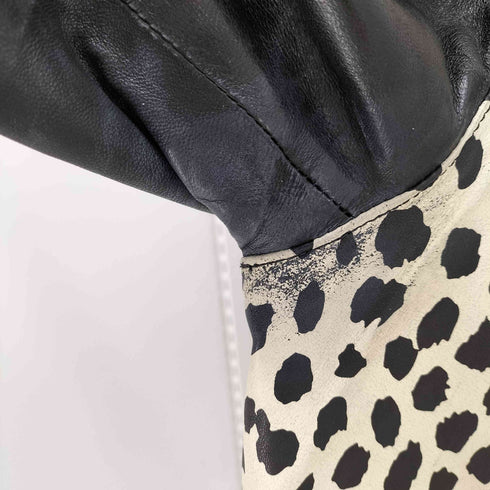 ヒステリックグラマー HYSTERIC GLAMOUR THE HYSTERIC XXX × THE CRAMPS STUDS&PATCH リメイクラムレザーライダースジャケット メンズ S