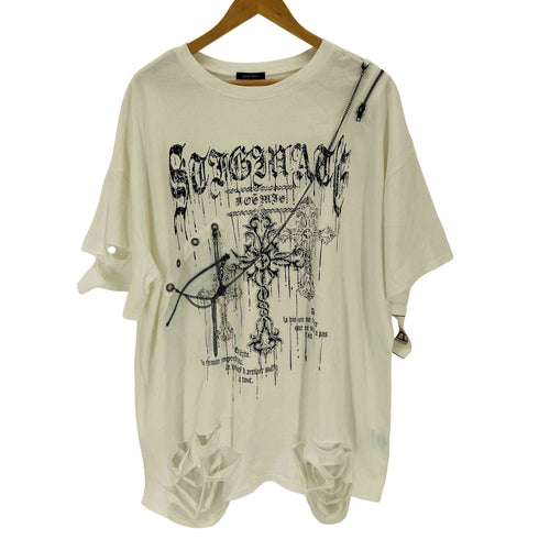 NOEMIE チェーンダメージユニセックスTシャツ レディース JPN:M