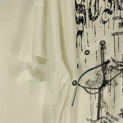 NOEMIE チェーンダメージユニセックスTシャツ レディース JPN:M