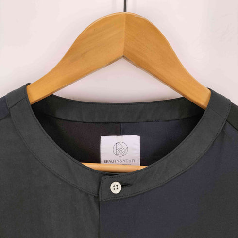 ビューティーアンドユースユナイテッドアローズ BEAUTY & YOUTH UNITED ARROWS JIPIJAPA バイカラー バンドカラーシャツ メンズ 3