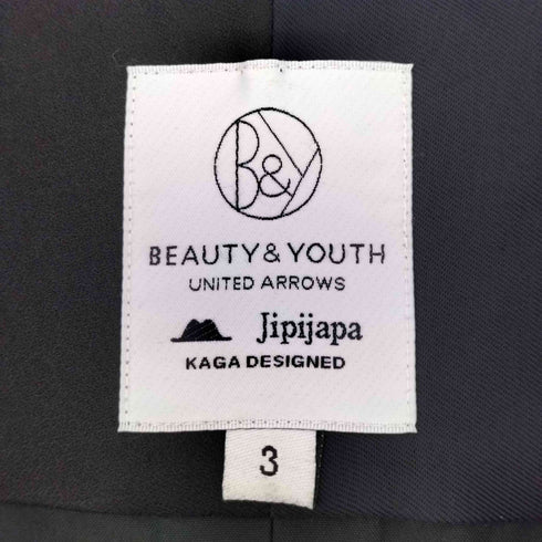 ビューティーアンドユースユナイテッドアローズ BEAUTY & YOUTH UNITED ARROWS JIPIJAPA バイカラー バンドカラーシャツ メンズ 3