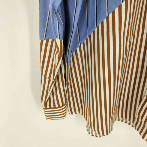 ミスタージェントルマン MR.GENTLEMAN BIAS CUT STRIPE MODERN SHIRT メンズ JPN:L