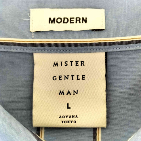 ミスタージェントルマン MR.GENTLEMAN BIAS CUT STRIPE MODERN SHIRT メンズ JPN:L