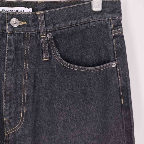 パラノイド PARANOID Two Zips Straight Wide Denim 2 ジップ ストレート ワイド デニム パンツ メンズ JPN:L
