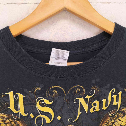 ギルダン GILDAN U.S NAVY フロントプリント S/S シャツ メンズ import:L