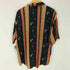 WEAR THE RIGHT THING 90s 総柄 ストライプ レーヨン 半袖シャツ メンズ import:L