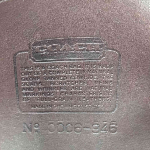 コーチ COACH OLD レザーショルダーバッグ アメリカ製 レディース