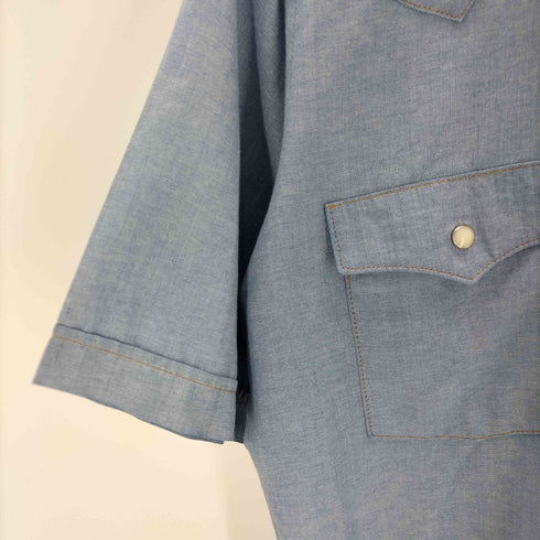 SADDLE KING 90S シャンブレー S/S ウエスタン シャツ メンズ