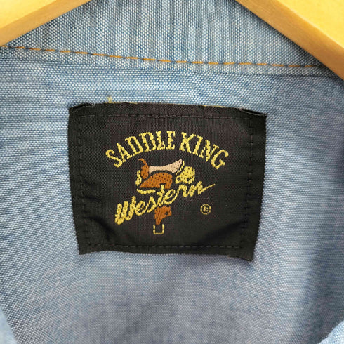 SADDLE KING 90S シャンブレー S/S ウエスタン シャツ メンズ