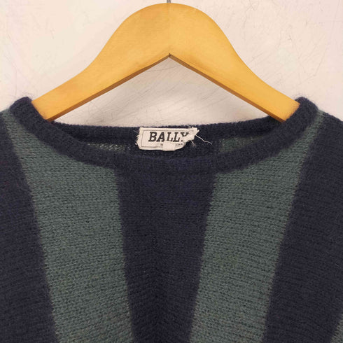 バリー BALLY モヘア混ストライプ クロップドニット レディース EUR:40