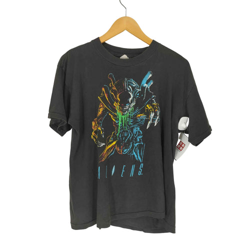 USA製 袖裾シングル 両面プリントムービーTシャツ メンズ JPN:L