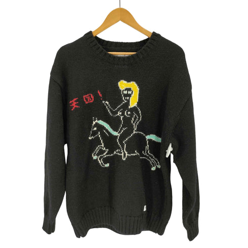 ワコマリア WACKO MARIA 23AW 世界平和プロジェクト INTARSIA CREW NECK SWEATER ヌードレディー ウールニット セーター メンズ JPN:M